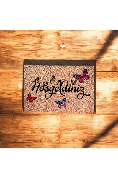 rafiel سجادة باب أمامية مزخرفة على شكل فراشة