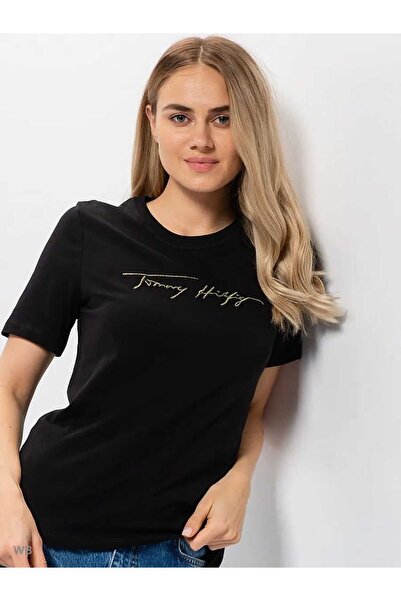 Tommy Hilfiger تي شيرت من القطن العضوي - شعار مميز