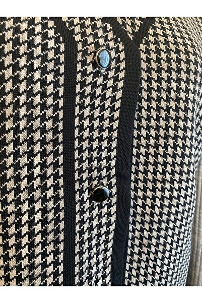 TEK Young-Mom Vest - Goose Feet Patterned, Black Mink