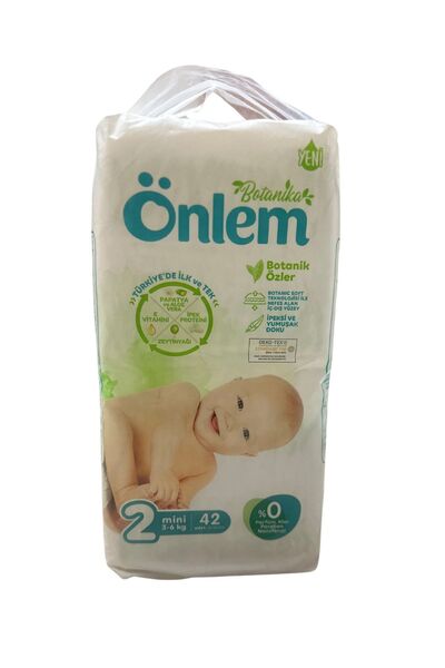 ÖNLEM Botanika Bebek Bezi 42 Li 2 Numara Organık Pamuklu Bebek Dostu Bebek Bezi