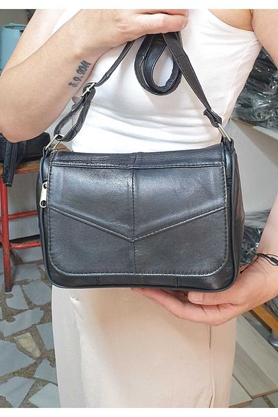 atter Mini geantă de damă din piele naturală (22 cm x 16 cm)