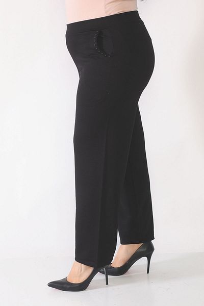 Şahbaz Plus Size Lycra Summer Trousers