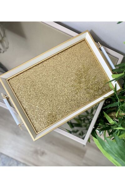 Sillage Home Luxury Tea Tray Tea and Coffee Presentation Tray, Dowry Tray, Tray