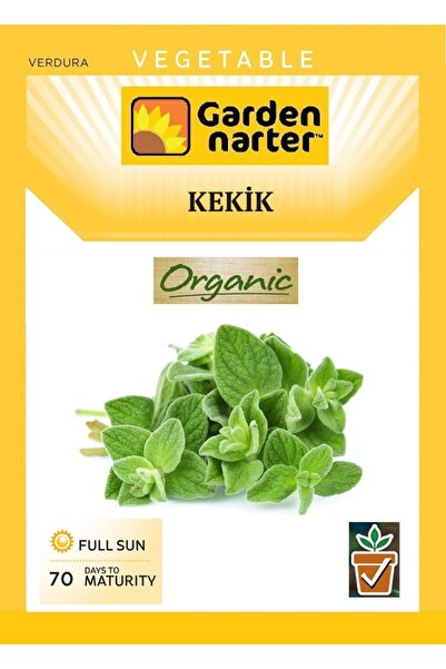 GARDEN NARTER Ege Kekik Tohumu Doğal Organik Kekik Tohumu Pakette 5 gr 5000 Tohum