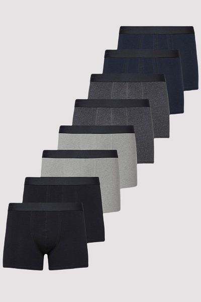 UMFANG Men's Mixed Boxer 8 Pack Cotton Lycra