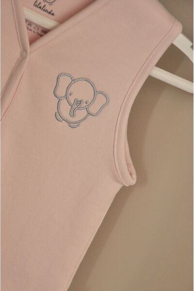 Lilalinda Bebek/Çocuk Yelek %100 Pamuk Nakış Detaylı