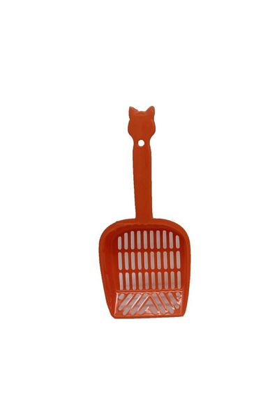 Pettrend Orange Large Size Cat Toilet Sand Cleaning Sifting Shovel Multi-Purpose Plastic Shovel