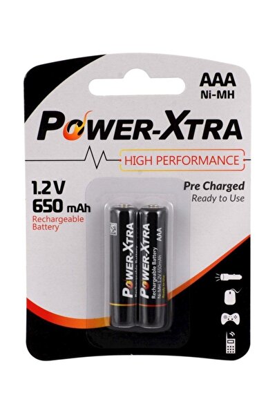 POWER-XTRA Şarjlı Aaa Pil 650mah 1.2v