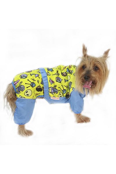 Pawstar Space Romper Jumpsuit-Coat Raincoat Dog Outfit for Small and Medium Breeds