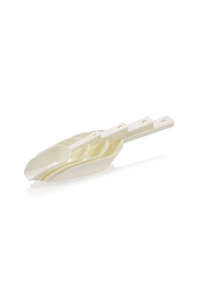 QLUX IDEAS 4 Size Food Shovel - Sugar, Flour, Lentils and Rice