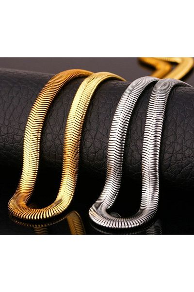 Viking Stainless Anti-Tarnish Steel Snake Snake Men's Necklace