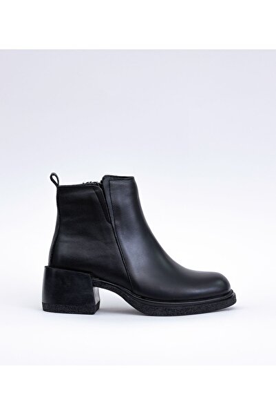 Bulls & Gulls Hakiki Deri Ökçeli Kauçuk Taban Kadın Bot