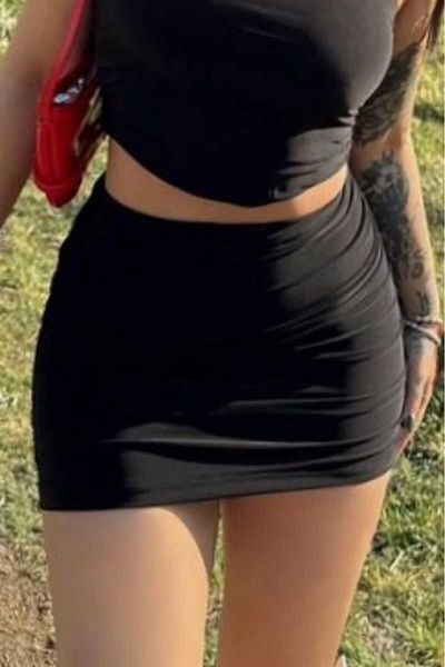 BENİMOLMALI Mini-fustă Fusta scurtă Femei Mini-fustă strânsă