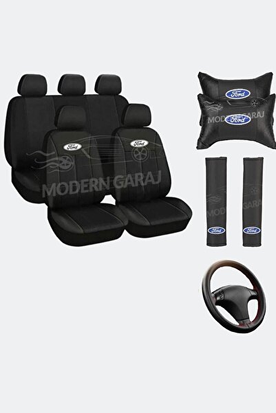 Modern Garaj التركيز، فييستا، مرافقة غطاء مقعد السيارة الأسود المتوافق مع وسا...