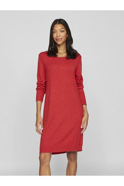 VILA Langärmeliges Strickkleid
