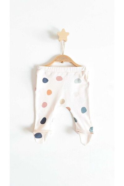 limebabies Polka Dot Newborn Cream 5-Piece Hospital Discharge Bodysuit Set