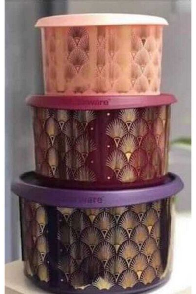 Tupperware Shimmering Set 3-Piece Single Finger Collection