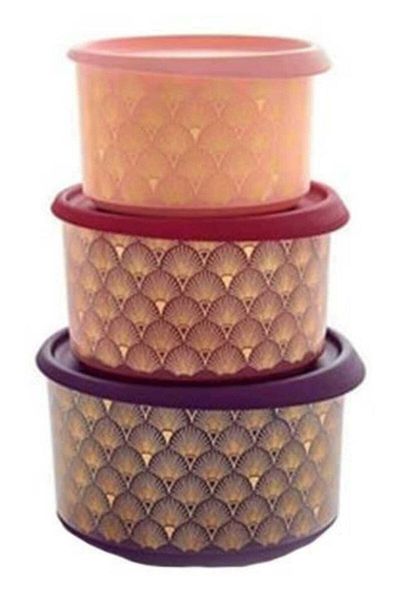 Tupperware Shimmering Set 3-Piece Single Finger Collection