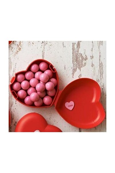 Tupperware صندوق غداء بنمط قلب المحار