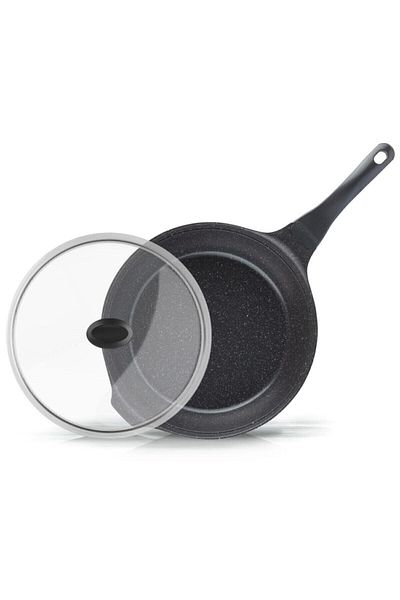 ThermoAD Pyro Deep Pan with Lid 28 cm Light Gray