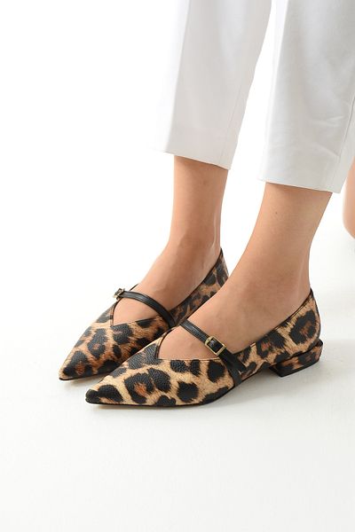 BOB Leopard Patterned Casual Ballerinas