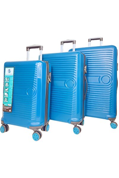 BUSİNES Silikon Kırılmaz Pp Polipropilen 3'lü Set Valiz