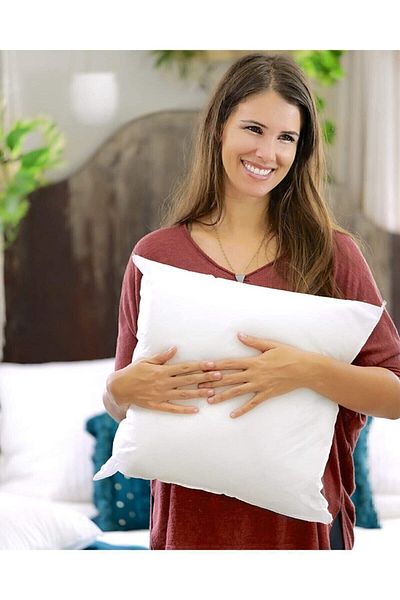 WHITE HOME Throw Pillow Inner Pillow Siliconized Filling 43*43 Cm Suitable 4 Pieces