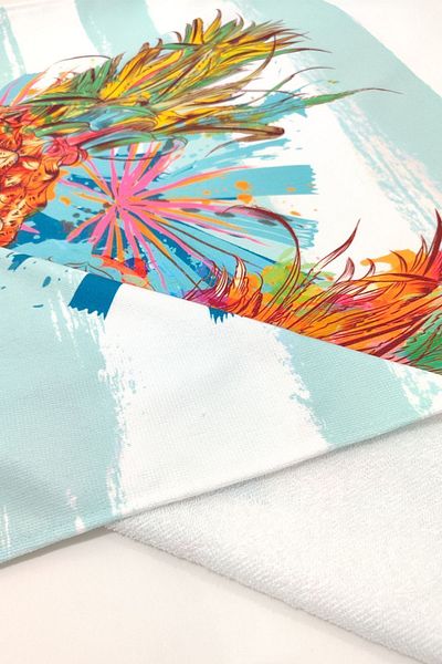 VEVİEN HOME Πετσέτα θαλάσσης Summer Pineapple Digital Printed 75x150 cm