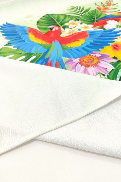 VEVİEN HOME Πετσέτα θαλάσσης Parrot Flower Digital Printed 75x150 cm
