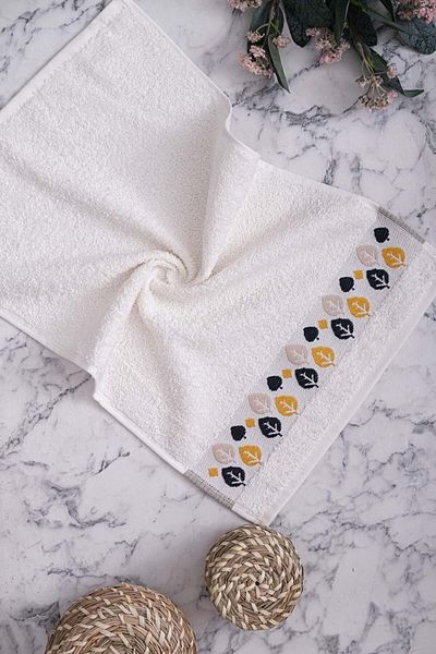 VEVİEN HOME Foglia 100% Cotton | Pike&Towel Dish Drying | Set of 2 Kitchen Towels | 30x50cm