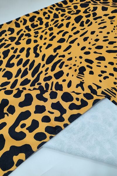 VEVİEN HOME Leopard Patterned Digital Printed 75x150 Cm Beach Towel