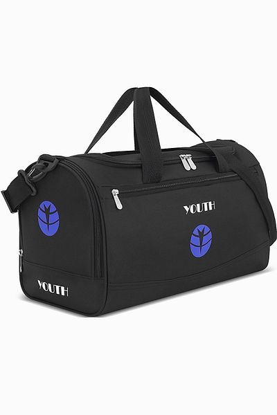 Youth Black Unisex Sports Travel Bag - Cabin Size Suitcase