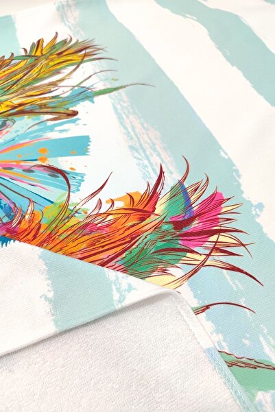 VEVİEN HOME Summer Pineapple Digital Printed 75x150 Cm Beach Towel