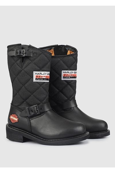 Harley Davidson Δερμάτινες Μπότες - Λαστιχένια Σόλα
