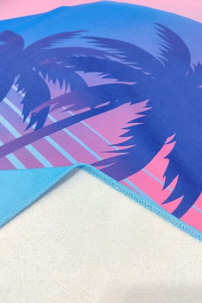 VEVİEN HOME Πετσέτα θαλάσσης με ψηφιακή εκτύπωση 75x150 cm Miami Beach