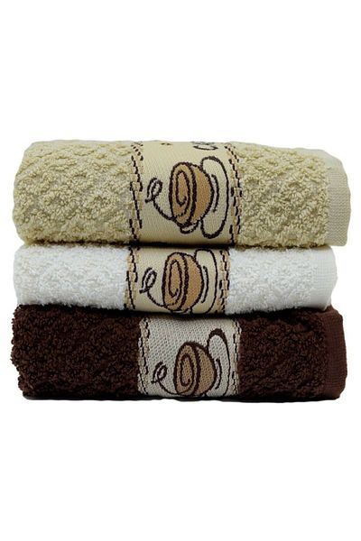 VEVİEN HOME Set 3 prosoape de bucatarie cafea 30x50