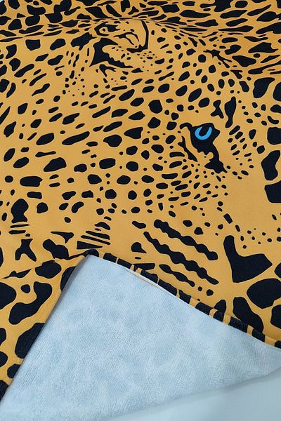 VEVİEN HOME Prosop de plajă cu model leopard, imprimat digital, 75x150 cm