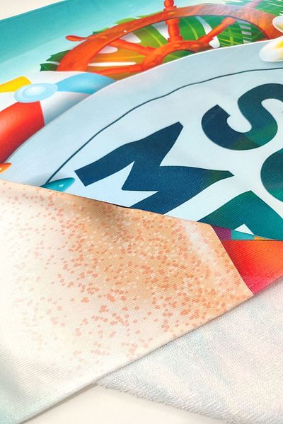 VEVİEN HOME Πετσέτα θαλάσσης Summer Time Digital Printed 75x150 cm