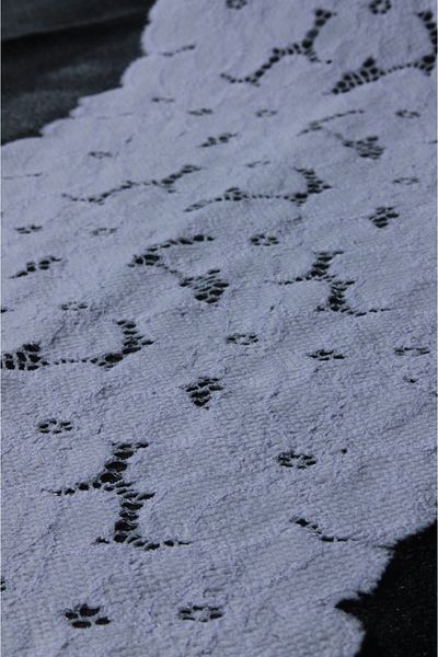 ÖZPAŞ TEKSTİL VE AKSESUAR 16cm Lycra Lilac Lace Daisies