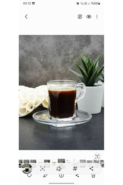 Paşabahçe 6-Piece Carre Espresso Coffee Set - Pasabahce P95754