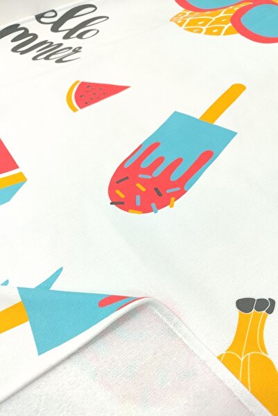 VEVİEN HOME Літній фруктовий пляжний рушник з цифровим принтом 75x150 см