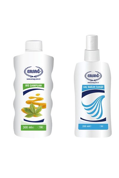 Ersağ Bio Shampoo and Hair Care Tonic - 300 ml and 200 ml