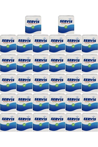 Servis Napkin 100 Pieces Set of 32