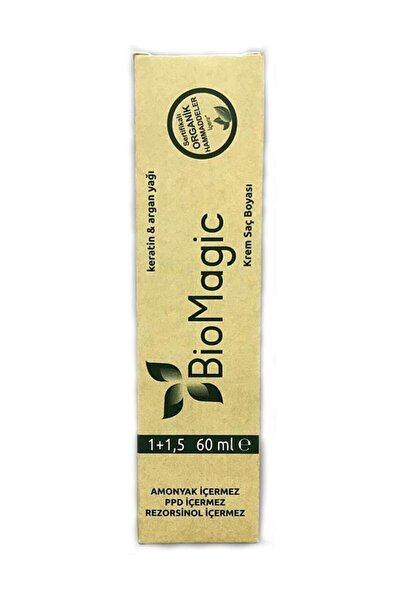 BIOMAGIC Amonyaksız Krem Saç Boyası 60 ml 7.11 - Yoğun Küllü Kumral