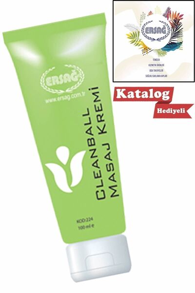 Ersağ Cleanball Masaj Kremi 100 Ml + Katalog Hediyeli + Yeni Tarihli + Orjina...