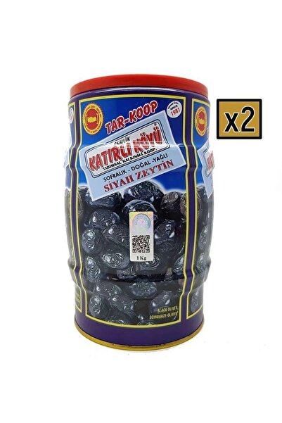 Katırlı Zeytin 2 Adet Gemlik Katırlı Köyü Sofralık Doğal Yağlı Siyah Zeytin 2...