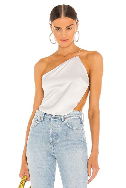 By Kul Design Rucsac de damă din țesătură albă din satin Bustieră decoltată