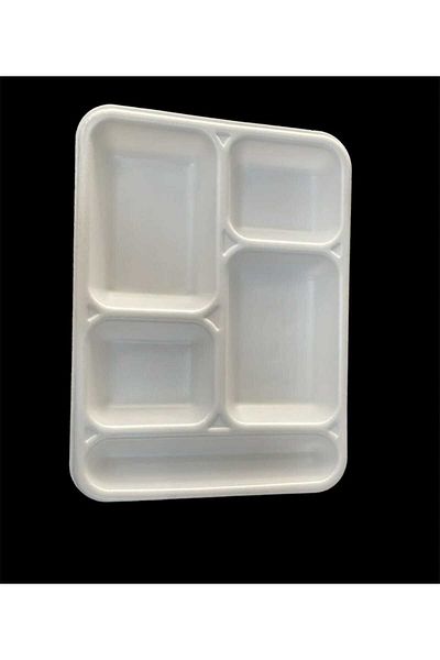 Ekosan 5 Eye Foam Plates 100 Pieces
