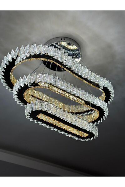 Led 3 KATLI KRİSTAL LAZER 3 RENK SEÇENEĞİ (BEYAZ,SARI VE G.IŞIĞI) YANMAKTADIR.