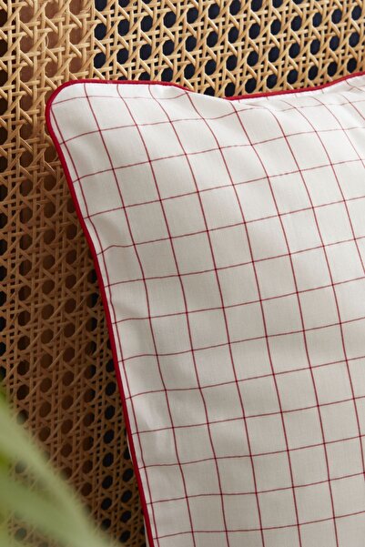Nautica Home Daren 100% Cotton Single Duvet Cover Set - Red